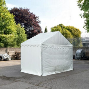 3m x 2m storage marquee with white durable PVC and extra strong steel frame