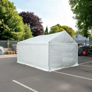 3m x 6m storage marquee with strong steel frame and ground bars and ultra durable waterproof PVC covers