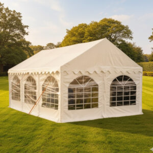 4x6m waterproof PVC marquee with ground bars and fire retardant