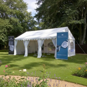4x6m 500gsm PVC marquee with 42mm advanced steel frame
