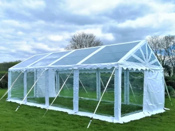 Clear roof marquees