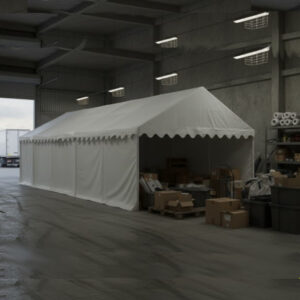 4x9m storage marquee with strong steel frame and durable PVC covers