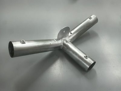 6m Wide Classic Marquee Part 8 -  3 way curved apex connector 42mm steel