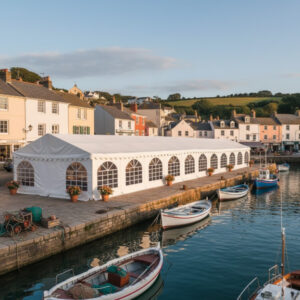 6m x 24m deluxe 650gsm flame retardant PVC marquee with strong 54mm steel frame