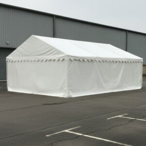 6x7m white pvc storage marquee with strong steel frame and fire retardant covers