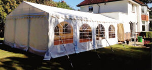 how to connect a marquee to a house