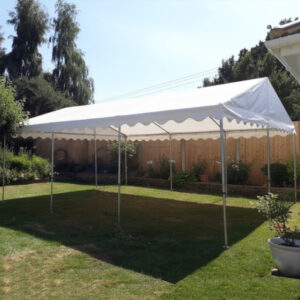 6m x 6m white PVC roof only marquee without sides