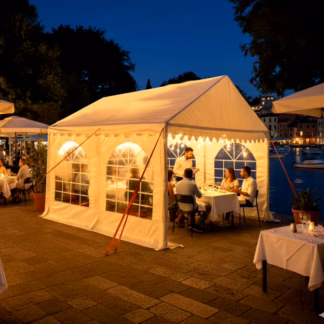 3x4m Commercial Heavy Duty PVC Marquee in White