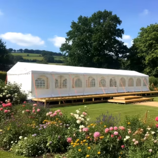6x20m Commercial 500gsm PVC Marquee with ground bars