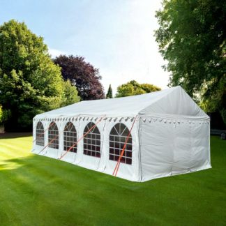 3m x 10m garden party marquee with side panels and strong framework
