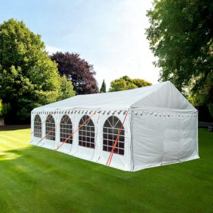3m x 10m garden party marquee with side panels and strong framework