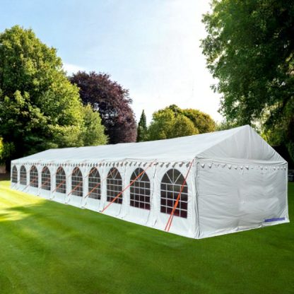 strong 4x20m marquee for parties and events with steel frame and durable PVC covers