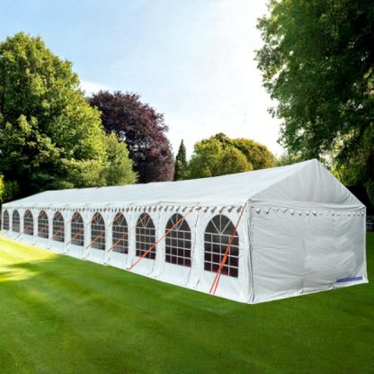 4m x 22m marquee perfect for all events with extra strong steel frame and PVC covers