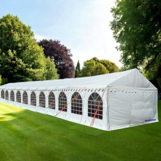 4x24m marquee with steel frame and extra strong PVC covers for any event, wedding, parties, birthdays