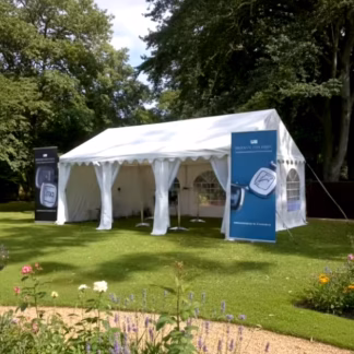 4x6m Professional PVC Marquee with Ground bars