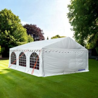 6x6m marquee perfect for garden events and parties, strong and durable frame and covers