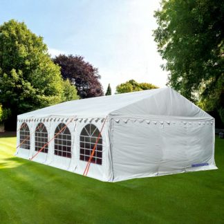 6m x 8m marquee with strong steel frame and PVC covers perfect for garden parties