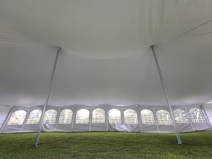 inside 9m wide traditional wedding marquees