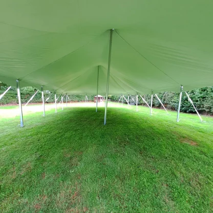 Inside our 9x18m modular traditional marquee