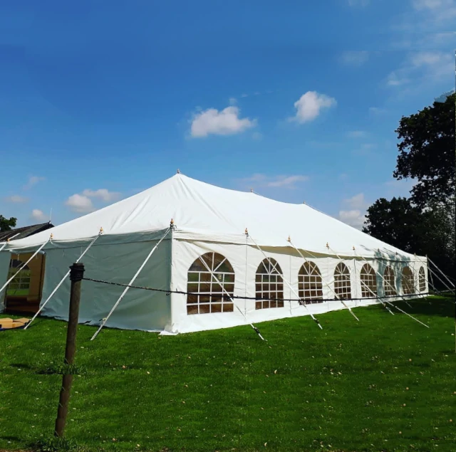 9x18m Traditional marquee for sale - all ropes and stakes provided