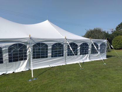 9m traditional marquee sides and roof slope