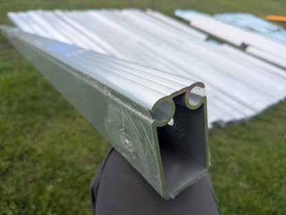Aluminium keder channel legs 84mm x 48mm used on modular traditional marquees