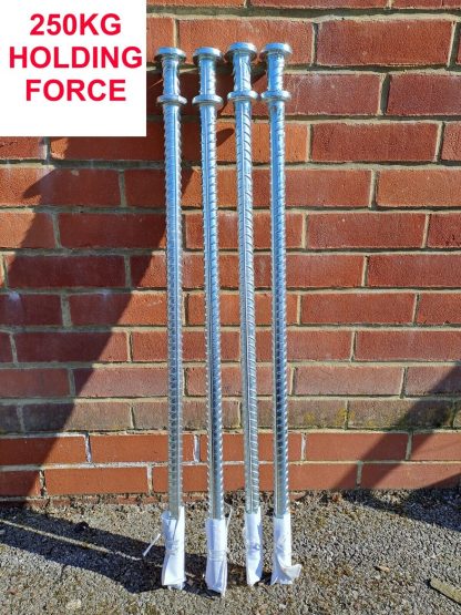 Extra large metal marquee stakes